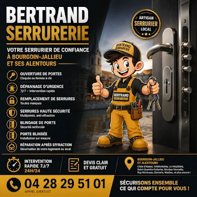 Bertrand serrurerie Bourgoin Jallieu 38