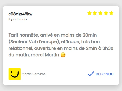 MARTIN SERRURES | Serrurier Meaux
