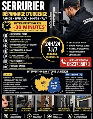 Vela Services Serrurier Gex Dépannage Urgence 24h/24